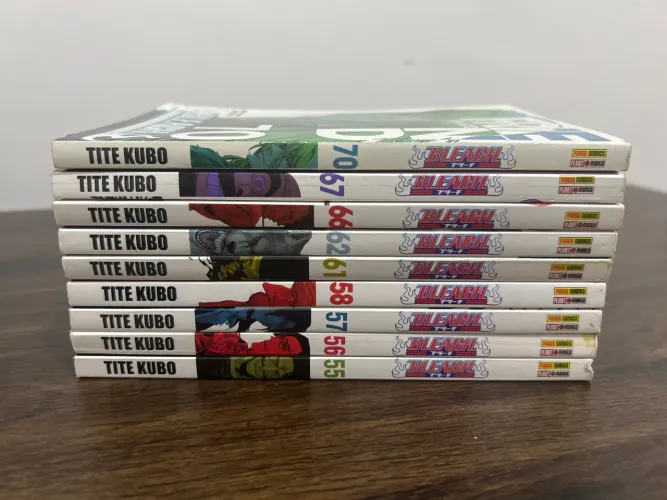 Mangás Bleach Vol. 55 ao 58, 61, 62, 66, 67 e 70