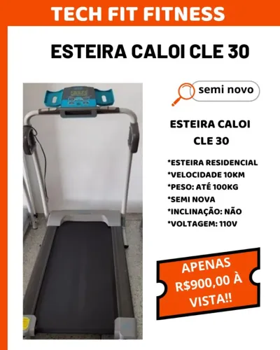 Esteira Caloi CLE 30 - Semi Nova