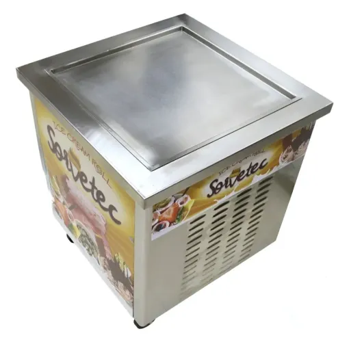 Maquina de sorvete na chapa Sorvetec 220v Ice Cream roll