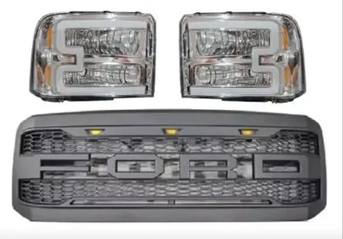 GRADE AMERICANO F250 + PAR FAROL HARLEY OLED CRISTAL