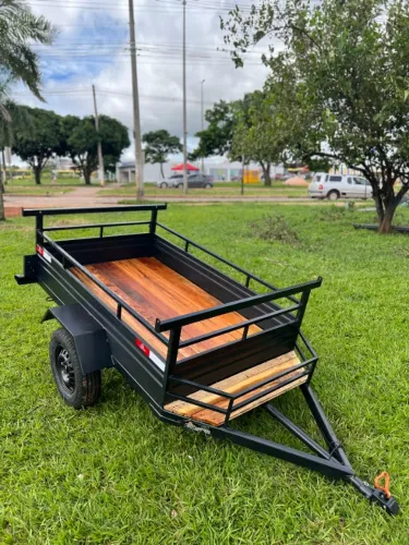 Reboque novo 2.00 x 1.20 fabricação própria solda MIG