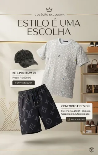 Conjunto masculino moda alphastyle