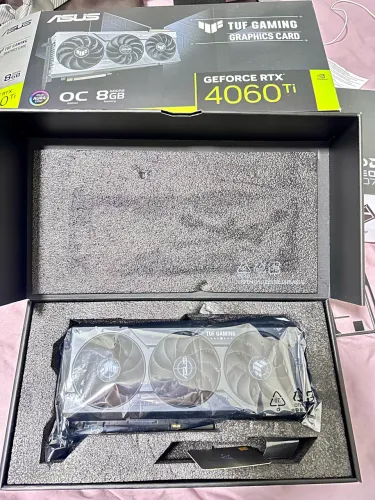PLACA DE VÍDEO RTX 4060 Ti 8GB GDDR6 ASUS TUF Gaming OC Edition com DLSS 4