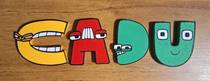 Letras Alphabet Lore 3D | Decoração / Colecionável