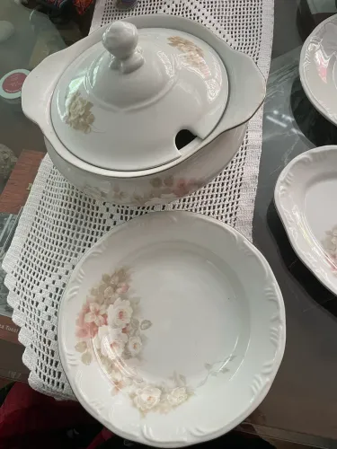 Serviço de jantar luxo completo para 12 pessoas