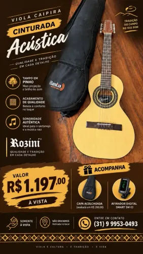 Viola Caipira Rozini | Instrumento