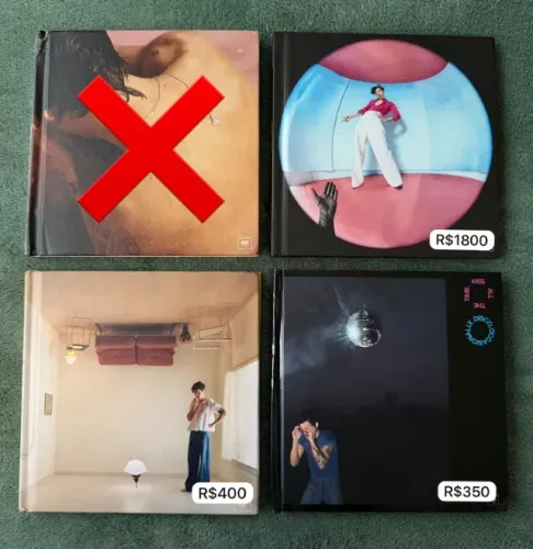Combo 3 CDs Casebook Harry Styles: Fine Line, Harrys House e KISSCO