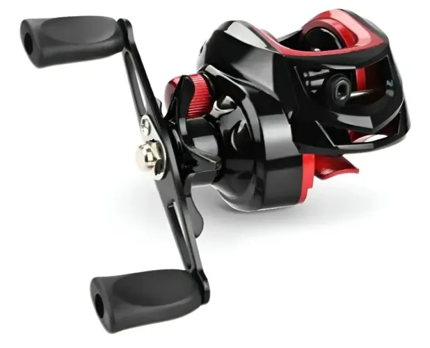 carretel de pesca meredith série cr, ultraleve, relação de transmissão 7.2.1