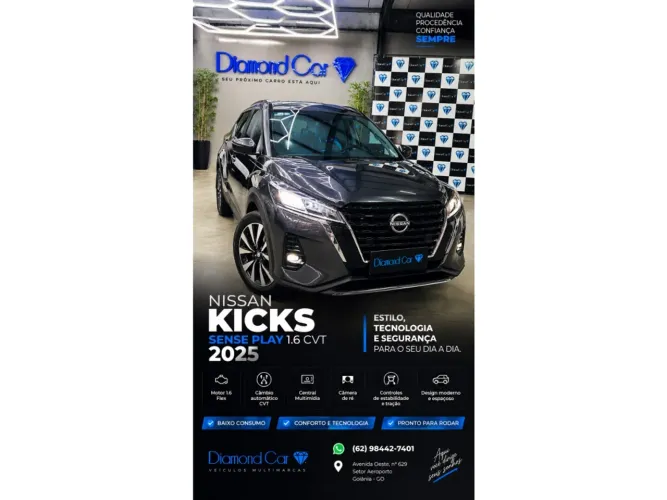 Nissan Kicks Play Sense 1.6 16V Flex Aut. 2025