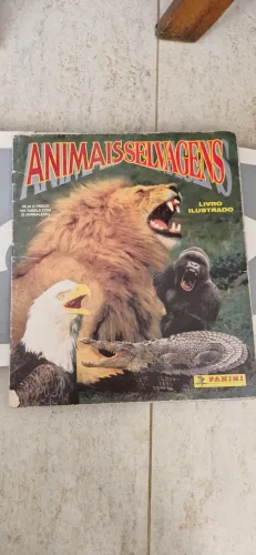 Album de figurinhas de animais raro antigo