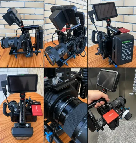 Blackmagic Pocket Cinema 4K (Kit Completo Profissional) Lente + Monitor + Acessórios