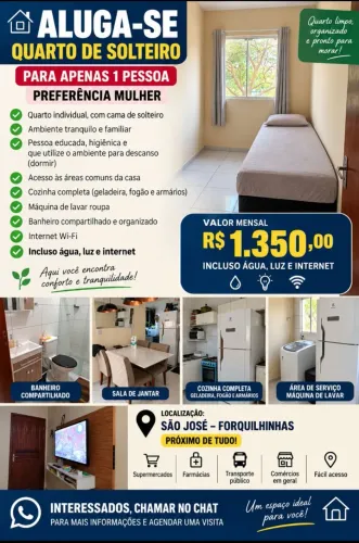 Alugo quarto 