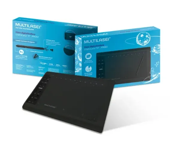 Mesa Digitalizadora Criativa 10 Plus Multilaser - Mx002