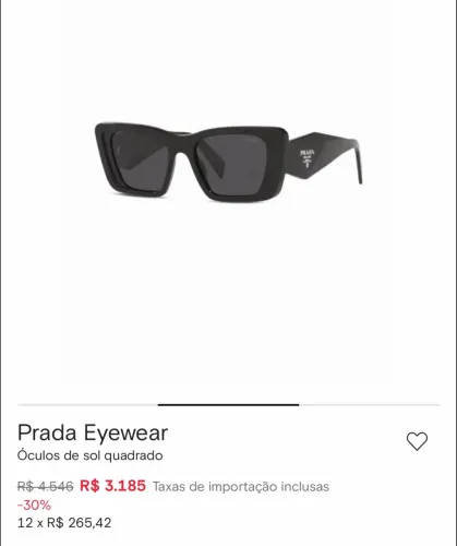 Óculos Prada