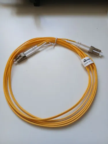 Cordao Optico 2,5m duplex Multimodo LC/UPC x LC/UPC