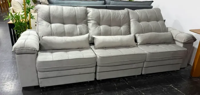 Sofá 3Lugares Retrátil e Reclinável 2.90