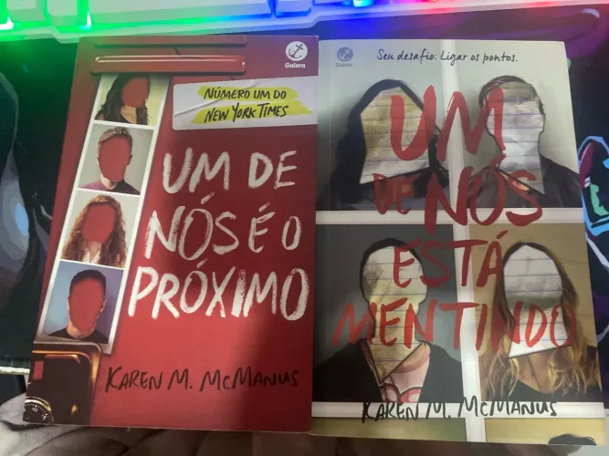 LIVROS UM DE NÓS ESTÁ MENTINDO + UM DE NÓS É O PRÓXIMO