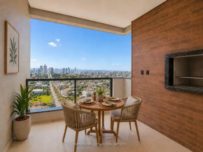 Apartamento 1 suíte + 2 quartos no Seminário em Chapecó com 112m²