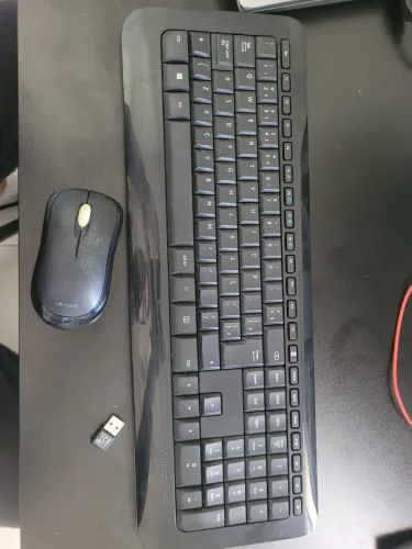 Teclado e mouse Microsoft sem fio