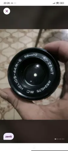 Lente Zenit Hélios 44M-6 58mm/1:2 em excelente estado de funcionamento 