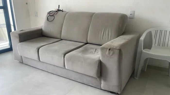 Sofá 3 lugares retrátil