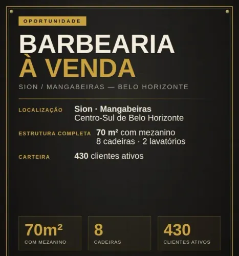 VENDO Barbearia Completa