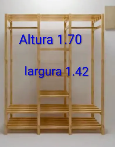 Armário aberto organização de quarto