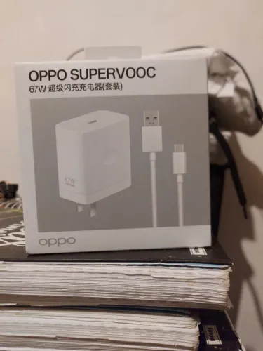 Carregador OPPO SUPERVOOC 67W Original + Cabo USB-C | Carga Ultra Rápida | Plug Europeu