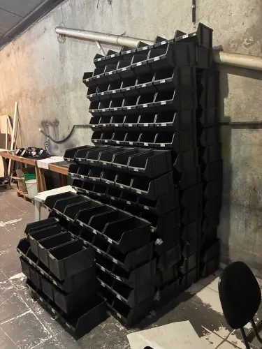 250 Gaveteiros Plásticos Bin Nº 7 - Lote Fechado Para Oficina / Estoque