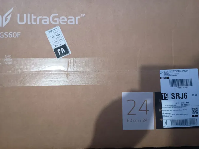 Monitor LG UltraGear 24" 180Hz 1ms LACRADO! Novo, Nunca Usado