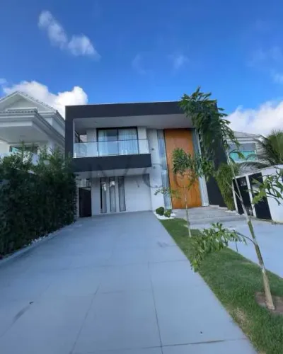 Casa Contemporânea para Locação no Riviera Del Sol com 4 suítes e cinema