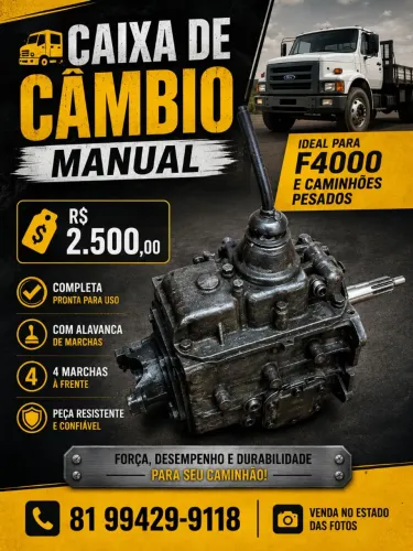 CAIXA DE CÂMBIO 4 MARCHAS F4000