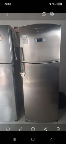 Geladeira inox duplex