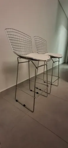 Banquetas Bertoia Cromadas