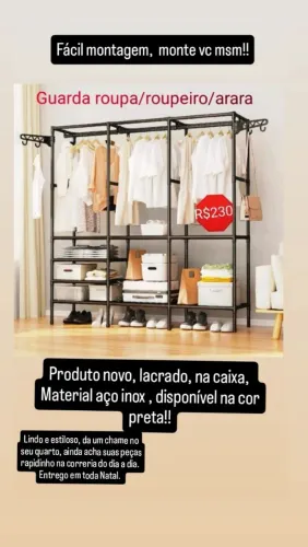 Arara de roupas/ roupeiro/ guarda roupas 