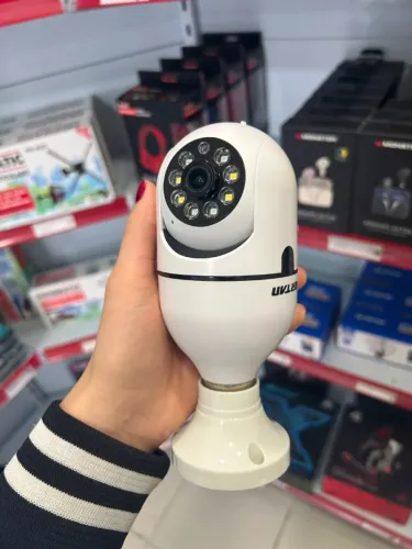 Câmera de Bocal com App Imagem HD Microfone Autofalante