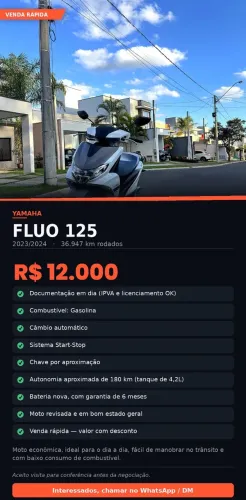 YAMAHA FLUO 125 23/24