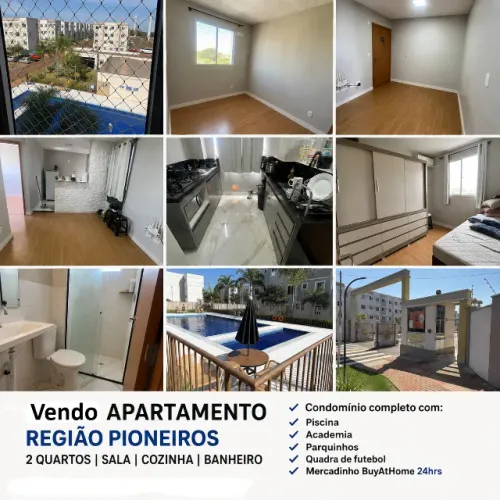 Apartamento com 2 quartos à venda, Bairro Pioneiros Prox UFMS - Campo Grande