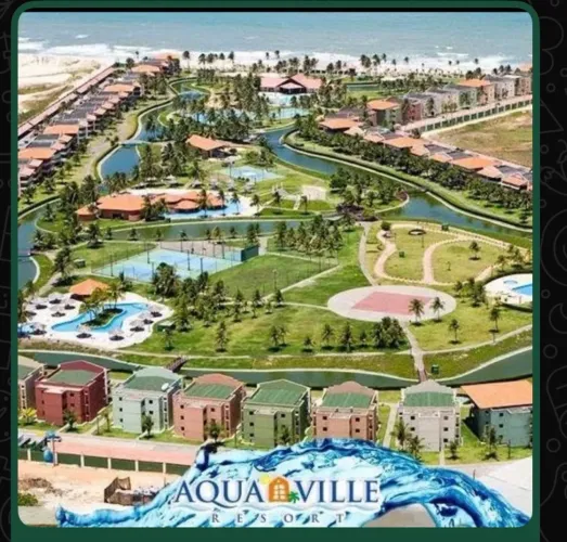 Alugo Aquaville Resort temporada com três suítes climatizadas