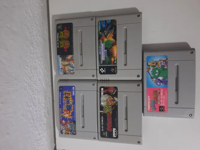 Lote de jogos para super famicom originais ( 10 jogos )