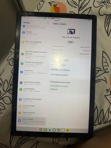 Tablet A8 Samsung 4 ram 64 gb