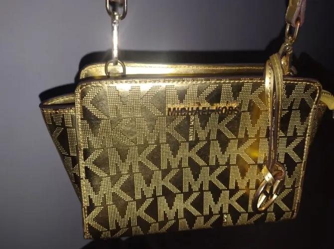 Bolsa Michael Kors Dourada Original