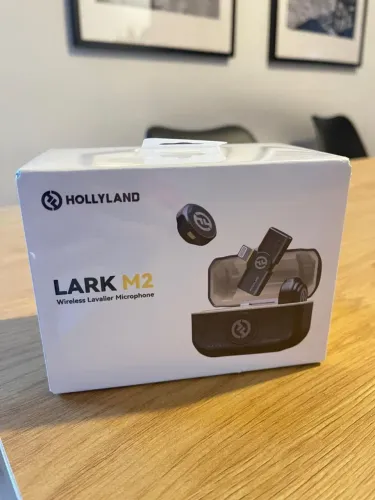 Microfone Hollyland lark M2 entrada iphone lightining