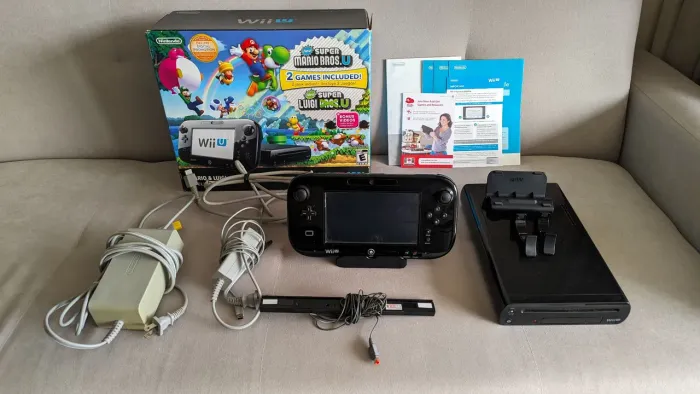 Nintendo Wii U com muitos jogos