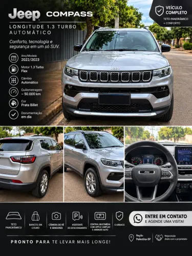 Jeep Compass Long. T270 1.3 TB 4X2 Flex AUT 2023