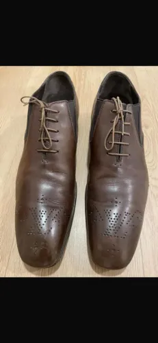 SAPATO SOCIAL EM COURO MARRON LOUIS VUITTON ORIGINAL