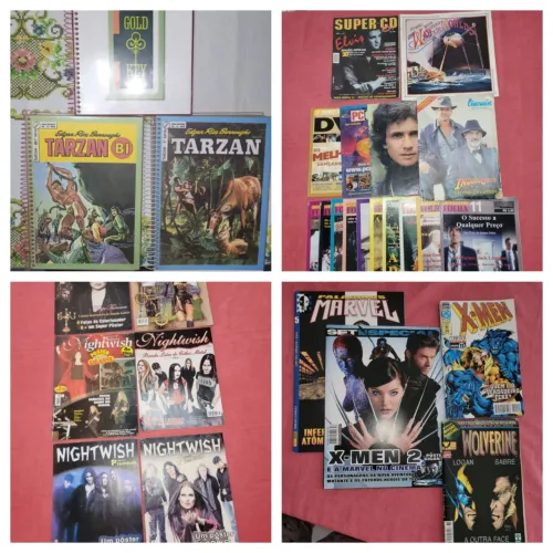 Kit X-man c 4 itens, Kit Nightivish c 6, kit Elvis +Roberto c 16, Kit c 3 Tanzan 59,90cada