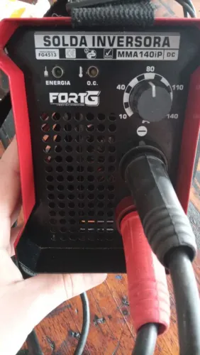 Máquina de Solda FortG 140A + Caixa Eletrodo 7018 Praticamente Nova (Pouco Uso)