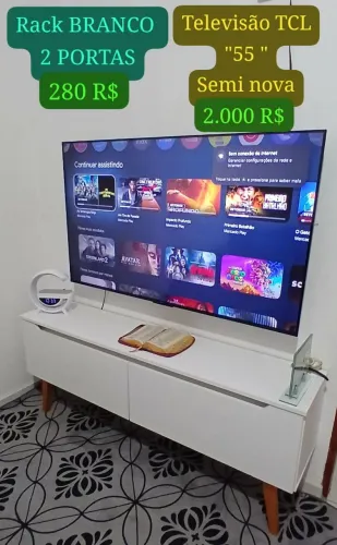 TV 55" SEMI NOVA ESTADO DE ZERO