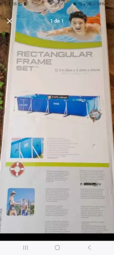 Piscina sem uso 7.500 mil litros de agua 